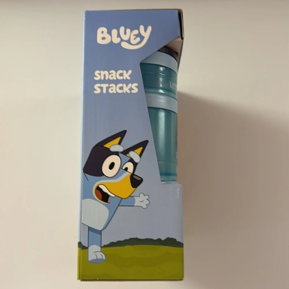 WHISKWARE-NIB. BLUEY Snack Stacks. 3Pk. BPA & Phthalate-free. Dishwasher Safe.